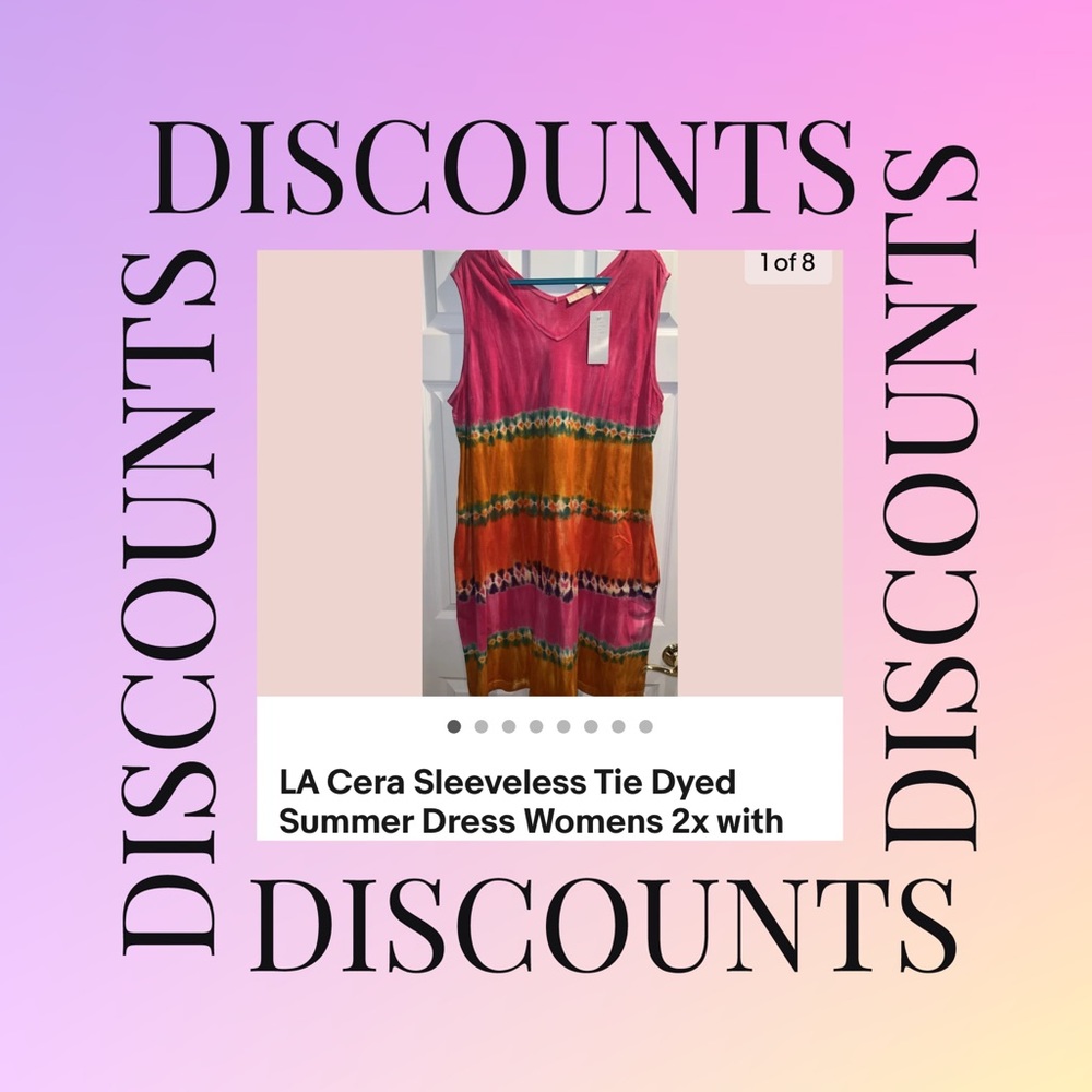 NWT-  Sleeveless Tie-Dye Sun Dress.